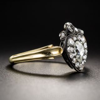 Austro-Hungarian Antique Diamond Heart Ring