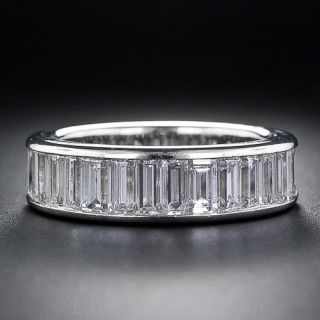 Baguette Diamond Platinum Eternity Band