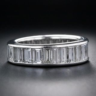 Baguette Diamond Platinum Eternity Band