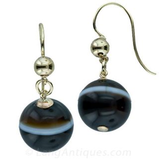 Banded Agate Earrings
