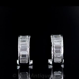 Diamond Hoop Earrings 