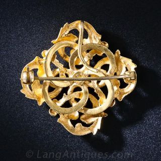 Baroque Scrolled Brooch