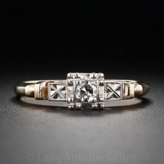 Beaded Illusion Diamond Ring