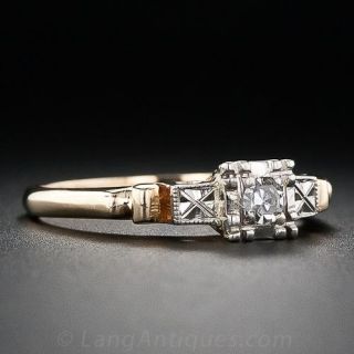 Beaded Illusion Diamond Ring