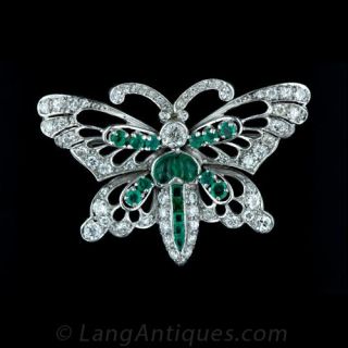 Bejewelled Butterfly Brooch Main View 1