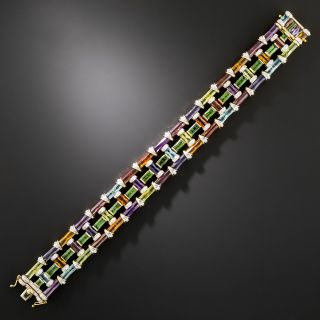 Bellarri "Odyssey Collection" Multicolor Gemstone and Diamond Bracelet - 4