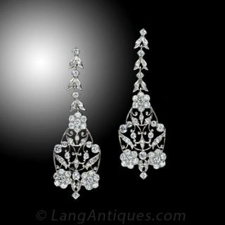 Edwardian Diamond Earrings 
