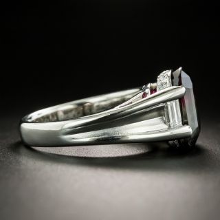 Bicolor Tourmaline Platinum Diamond Ring