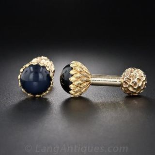 Black Onyx Acorn Cufflinks