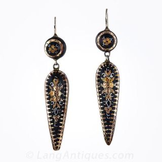 Black Pique Earrings