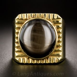 Black Star Sapphire Unisex Ring