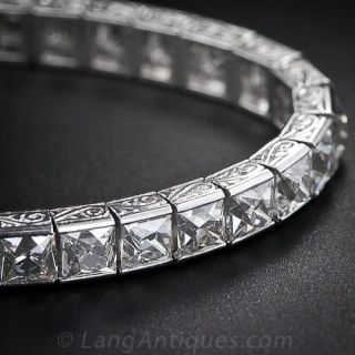 Black, Starr & Frost French-Cut Diamond Line Bracelet