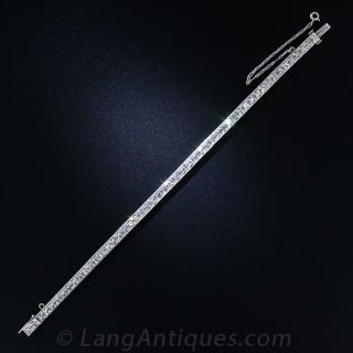 Black, Starr & Frost French-Cut Diamond Line Bracelet