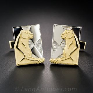 Black, Starr & Frost Lioness Cufflinks