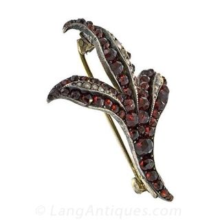 Bohemian Garnet Antique Pin