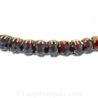 Bohemian Garnet Bangle