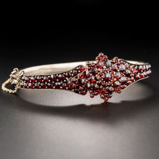 Bohemian Garnet Bangle