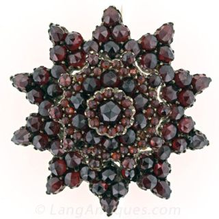Bohemian Garnet Pin Main View 1