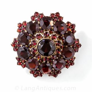 Bohemian Garnet Brooch