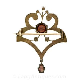 Bohemian Garnet Brooch