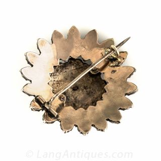 Bohemian Garnet Cluster Brooch