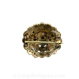 Bohemian Garnet Cluster Brooch