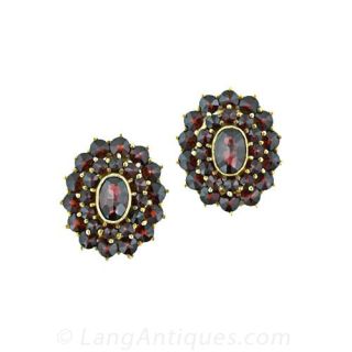 Bohemian Garnet Earrings