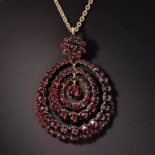Bohemian Garnet Cluster Necklace - 7