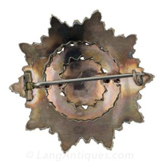 Bohemian Garnet Cluster Pin