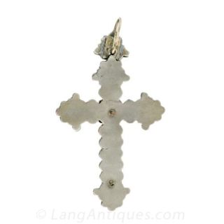 Bohemian Garnet Cross Pendant