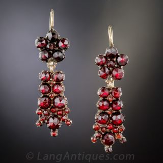 Bohemian Garnet Earrings