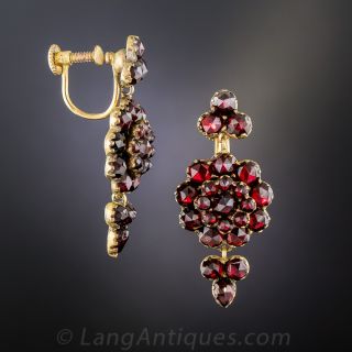 Bohemian Garnet Earrings