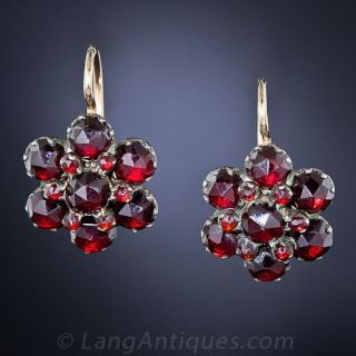 Bohemian Garnet Earrings 
