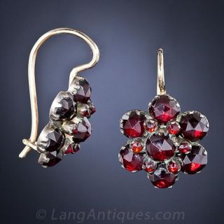 Bohemian Garnet Earrings 