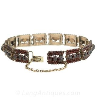Bohemian Garnet Flexible Bracelet