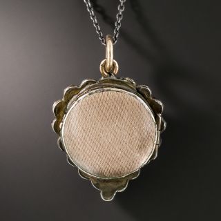 Bohemian Garnet Heart-Shaped Locket
