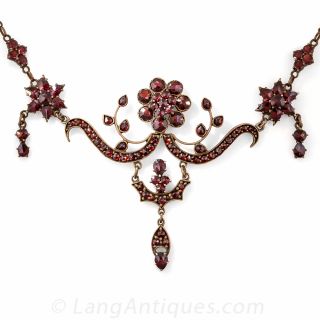 Bohemian Garnet Necklace