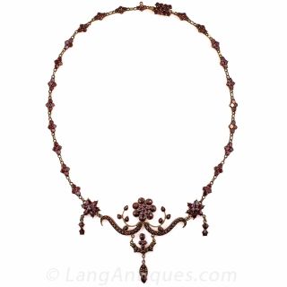Bohemian Garnet Necklace