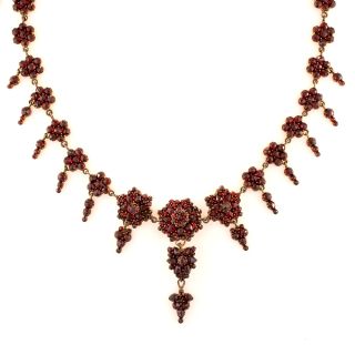Bohemian Garnet Necklace