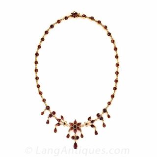 Bohemian Garnet Necklace

