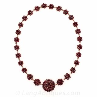 Bohemian Garnet Necklace