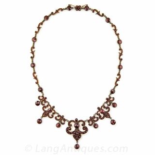 Bohemian Garnet Necklace