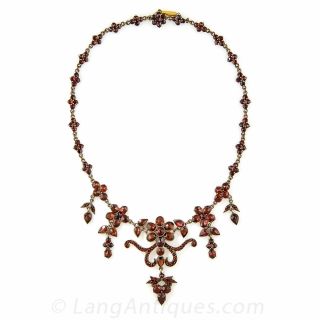 Bohemian Garnet Necklace