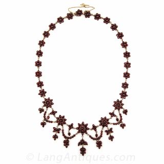Bohemian Garnet Necklace