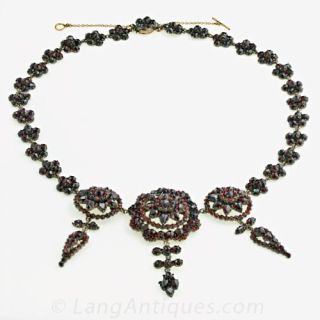 Bohemian Garnet Necklace