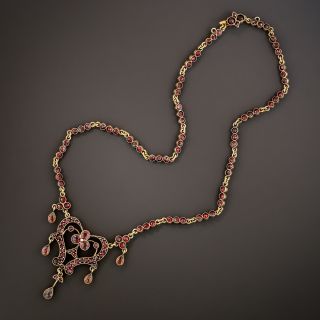 Bohemian Garnet Necklace