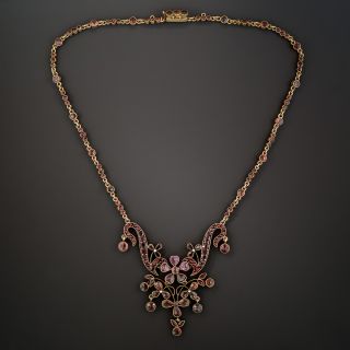 Bohemian Garnet Necklace