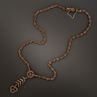 Bohemian Garnet Necklace