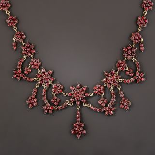 Bohemian Garnet Necklace - 1