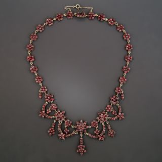 Bohemian Garnet Necklace